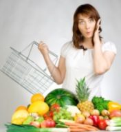 confused woman starting a raw food diet